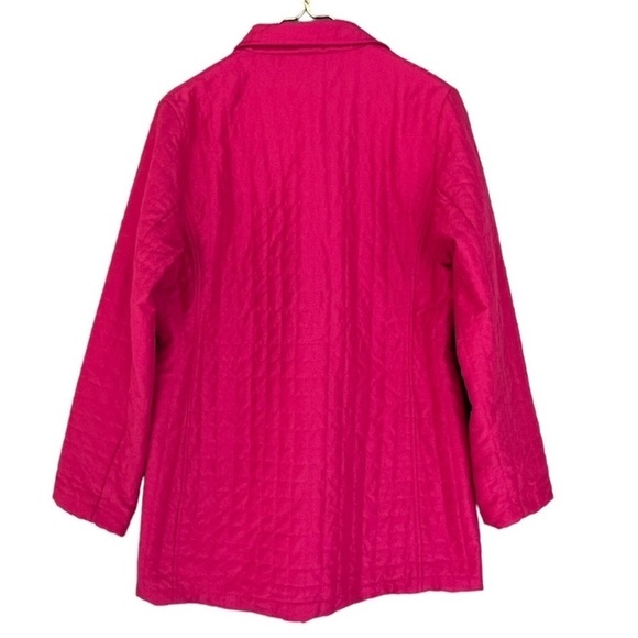 Lilly Pulitzer Vintage White Label Hot Pink Quilted Jacket - Picture 4 of 9